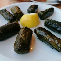 Stuff vine leaves at Taverna Gardenia in καστράκι