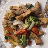 Drunken noodles at home   at Thai Twist Noodle House in Raleigh