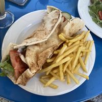 Falafel wrap  at Espresso Snack Bar in Skopelos