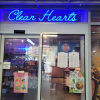 Café entrance at Clean Heart Coffee & Organics in London