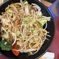 Veggie yakiudon  at Mr Sushi Lynn Valley in North Vancouver
