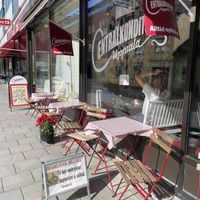 Outside  at Centralkonditoriet in Uppsala Län