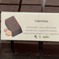 Praliné avec deux noisettes entières   at Valentino in Région Wallonne