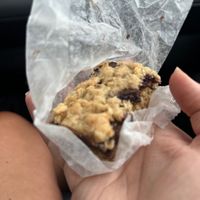 Dark chocolate raspberry oat bar. Sooo yummy!  at Ashland Baking Co  in Ashland
