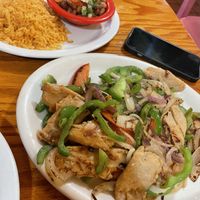 V fajitas   at Las Anitas in Los Angeles