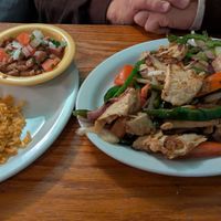 "chicken" fajitas at Las Anitas in Los Angeles