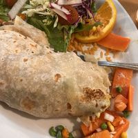 I tried to salvage the burrito by taking the carrot out   at Las Anitas in Los Angeles
