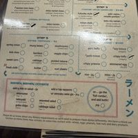 My options   at Ramen Ramen Wanaka in Otago Region