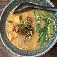Veggie tan tan with fried tofu   at Ramen Ramen Wanaka in Otago Region