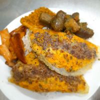 Com chay with vegan omelette at Quán Chay Liên Yến in Ho Chi Minh City