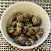 Sautéed mushrooms  at CASCADES in Dubai