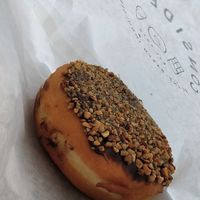Chocolate and hazelnut doughnut at Considerit in Edinburgh