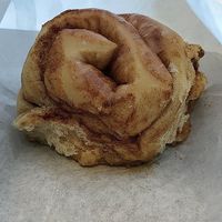 Cinnamon roll at Considerit in Edinburgh