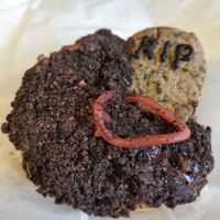 Halloween Chocolate doughnut at Considerit in Edinburgh