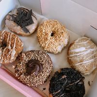 Look at these bad boys / Mocha, white choc & honeycomb, apple crumble, Oreo, choc & hazelnut, biscoff.  at Considerit in Edinburgh