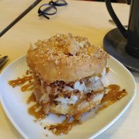 donut ice cream sandwich at Considerit in Edinburgh