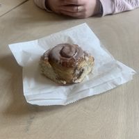 cinnamon bun  at Considerit in Edinburgh