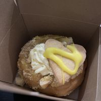Lemon shortbread doughnut  at Considerit in Edinburgh
