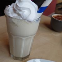 Coconut milkshake at Considerit in Edinburgh