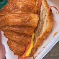 Ham & cheeze croissant at Considerit in Edinburgh