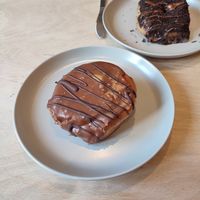 Boston Creme filled doughnut at Considerit in Edinburgh