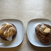 Lemon meringue and a mocha donut!  at Considerit in Edinburgh
