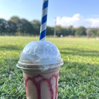 Strawberry milkshake   at Considerit in Edinburgh