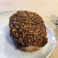 Chocolate hazelnut donut (filled)  at Considerit in Edinburgh