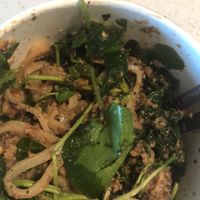 Hazelnut sauce noodles  at Harvest Community Foods in Vancouver