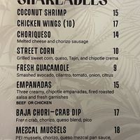 Menu  at Salt & Lime Oceanfront Restaurant in Myrtle Beach