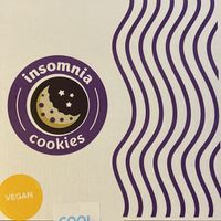 Box labeled vegan  at Insomnia Cookies in Manchester