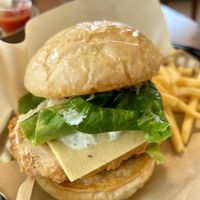 Crispy chicken sandwich  at Mello in Bangkok