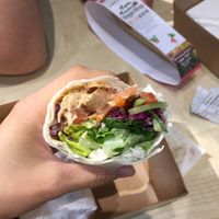 Mane mushroom wrap - yummy! at KUL - BMS Organics - KLIA2 in Sepang