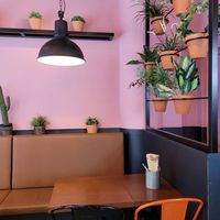 Indoor seating at Zocalo in Uppsala