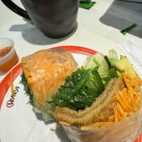 Vege Rice paper roll   at Wara Sushi in Brisbane City