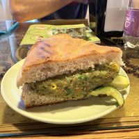 Vegan focaccia   at Pasticceria Mosaico Aquileia in Friuli-venezia Giulia