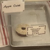 Vegan donut  at Wild roots eatery in Northampton