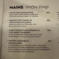 Vegan mains  at VietNom Saket in New Delhi