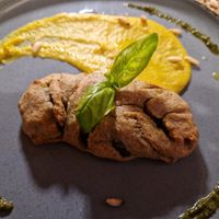 Fagottino alle verdure at Trattoria Gracco in Emilia-romagna