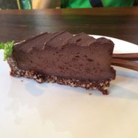 raw chocolate cake  at The Seeds of Life in Ubud