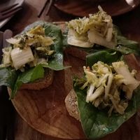 Bruschetta with fermented vegetables at The Seeds of Life in Ubud
