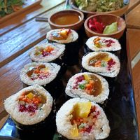 Aloe Vera sushi at The Seeds of Life in Ubud