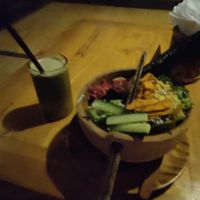 Imune booster juice and sol bowl at The Seeds of Life in Ubud