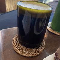 The ‘Zazen’ - Reishi hot tonic with He Sho Wu, cinnamon, Gynostemma tea, chocolate, and coconut oil   at The Seeds of Life in Ubud