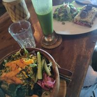Dinner and green smoothie at The Seeds of Life in Ubud