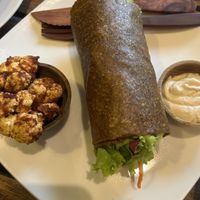 bacon egg wrap   at The Seeds of Life in Ubud