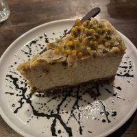 Passionfruit cheesecakee  at The Seeds of Life in Ubud