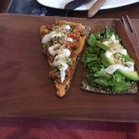 raw pizzas at The Seeds of Life in Ubud