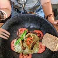 Pesto gnocchi. at The Seeds of Life in Ubud