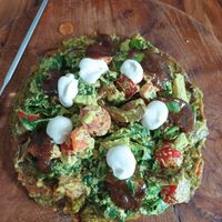Raw pizza at The Seeds of Life in Ubud